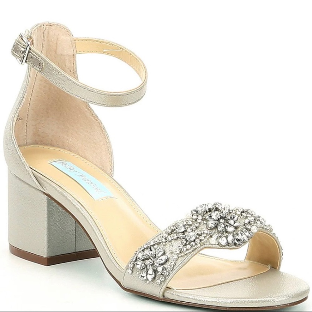 Blue by Betsey Johnson Mel Block Heel Shoes